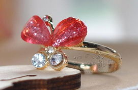 韓版時尚淑女閃鉆蝴蝶耳環 廠家直銷，精致與優雅的完美結合