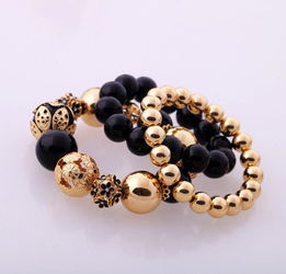 女人飾界 歐美時(shí)尚飾品批發(fā)，多層次串珠女士彈力手鏈廠家直銷